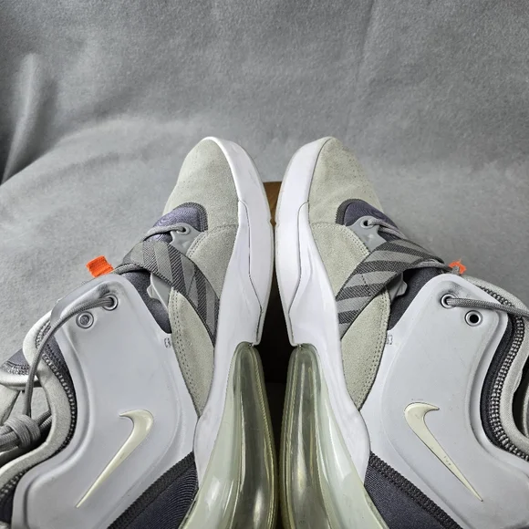 Nike Air Force 270 Wolf Grey White Shoes Sneakers Men's Size 11.5